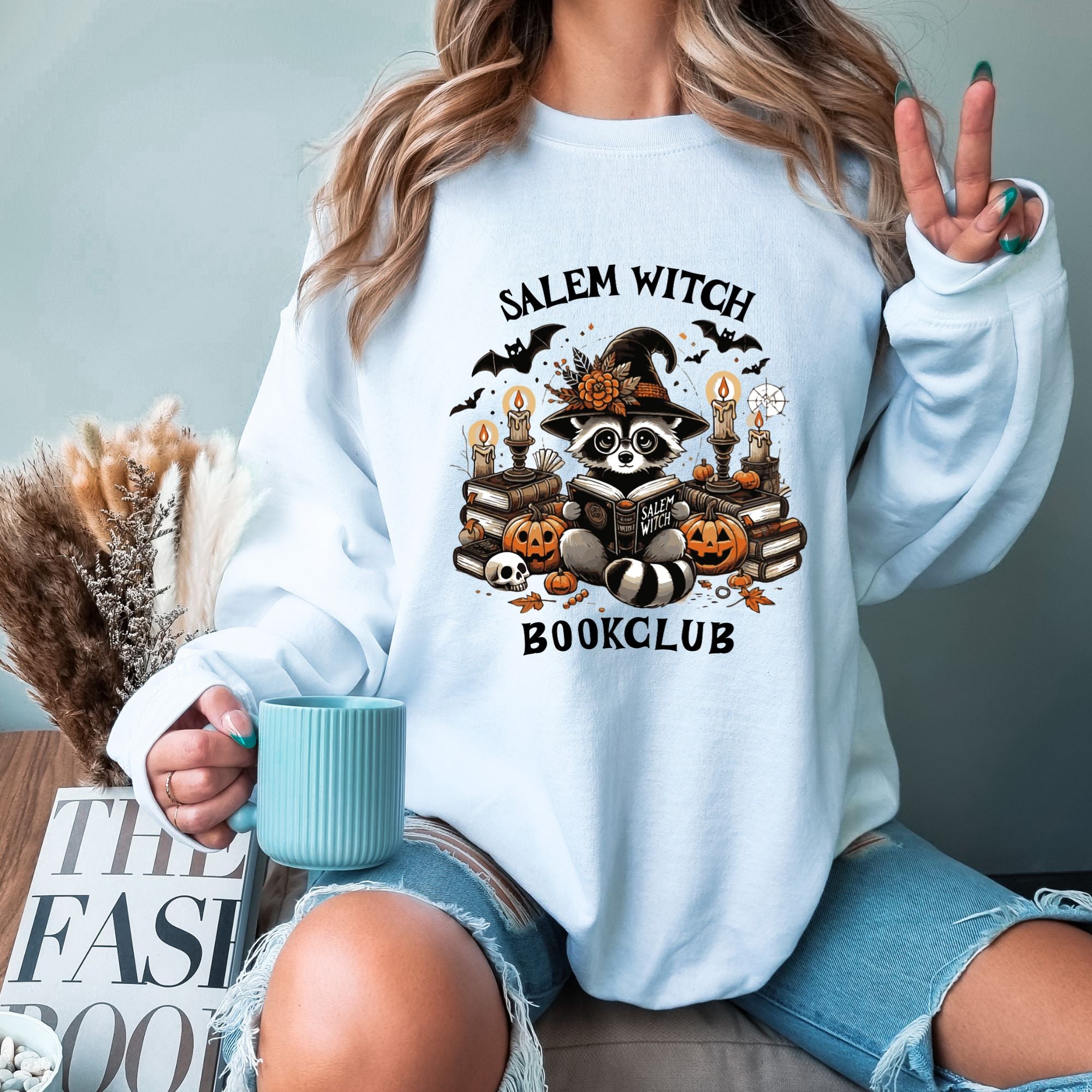 Salem Witch Book Club Sweatshirt - Halloween Book Lover Gift