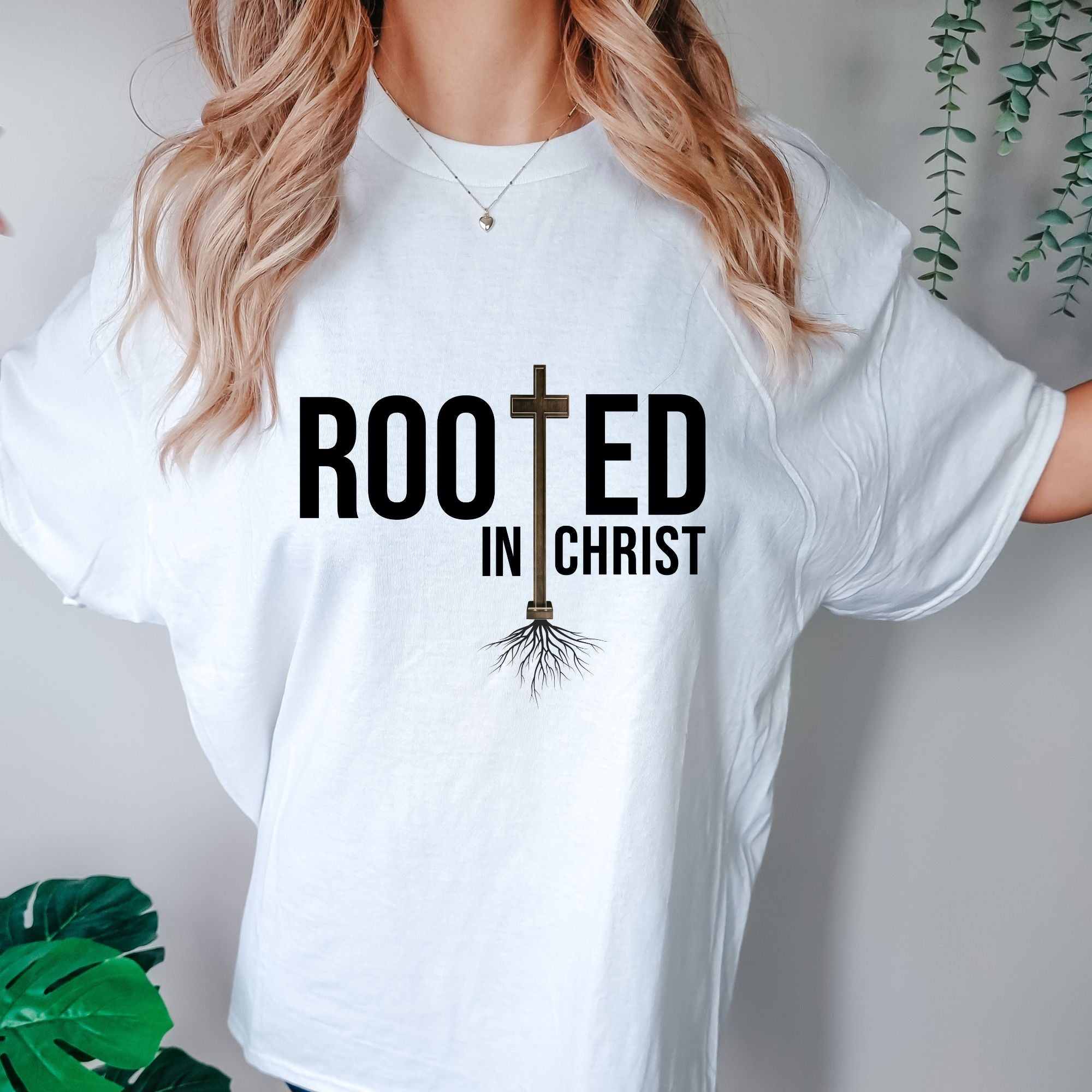 Rooted In Christ T-shirt - Bible Verse Tee