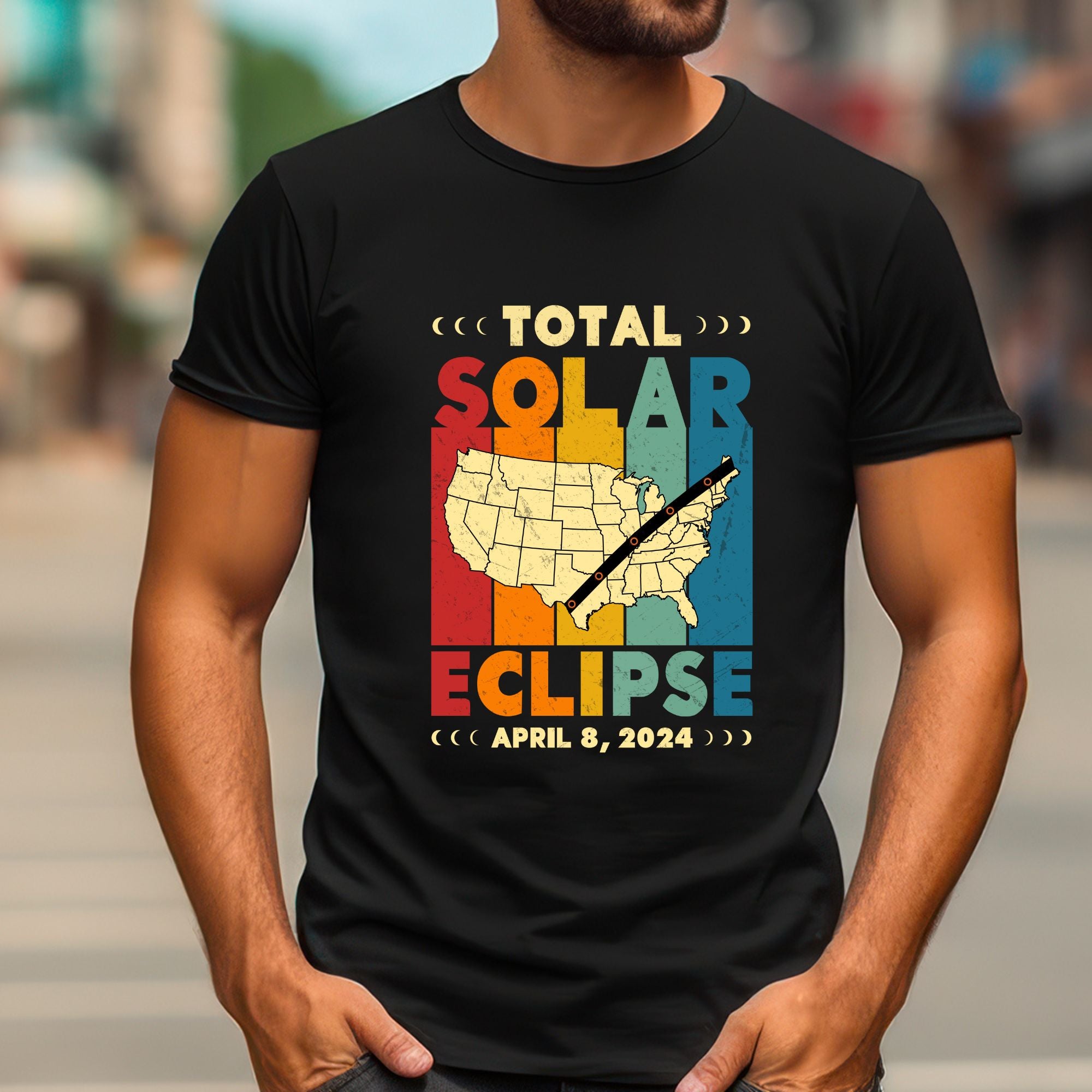 Total Solar Eclipse 8th April 2024 - USA Tee