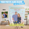 Personalized Couples Blanket with Names