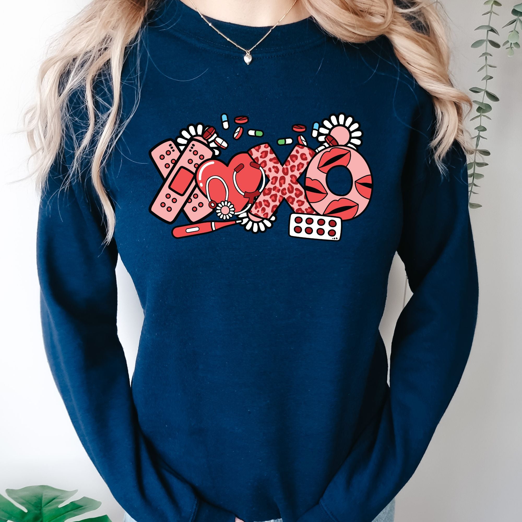 Nurse Valentine's Sweatshirt - XOXO