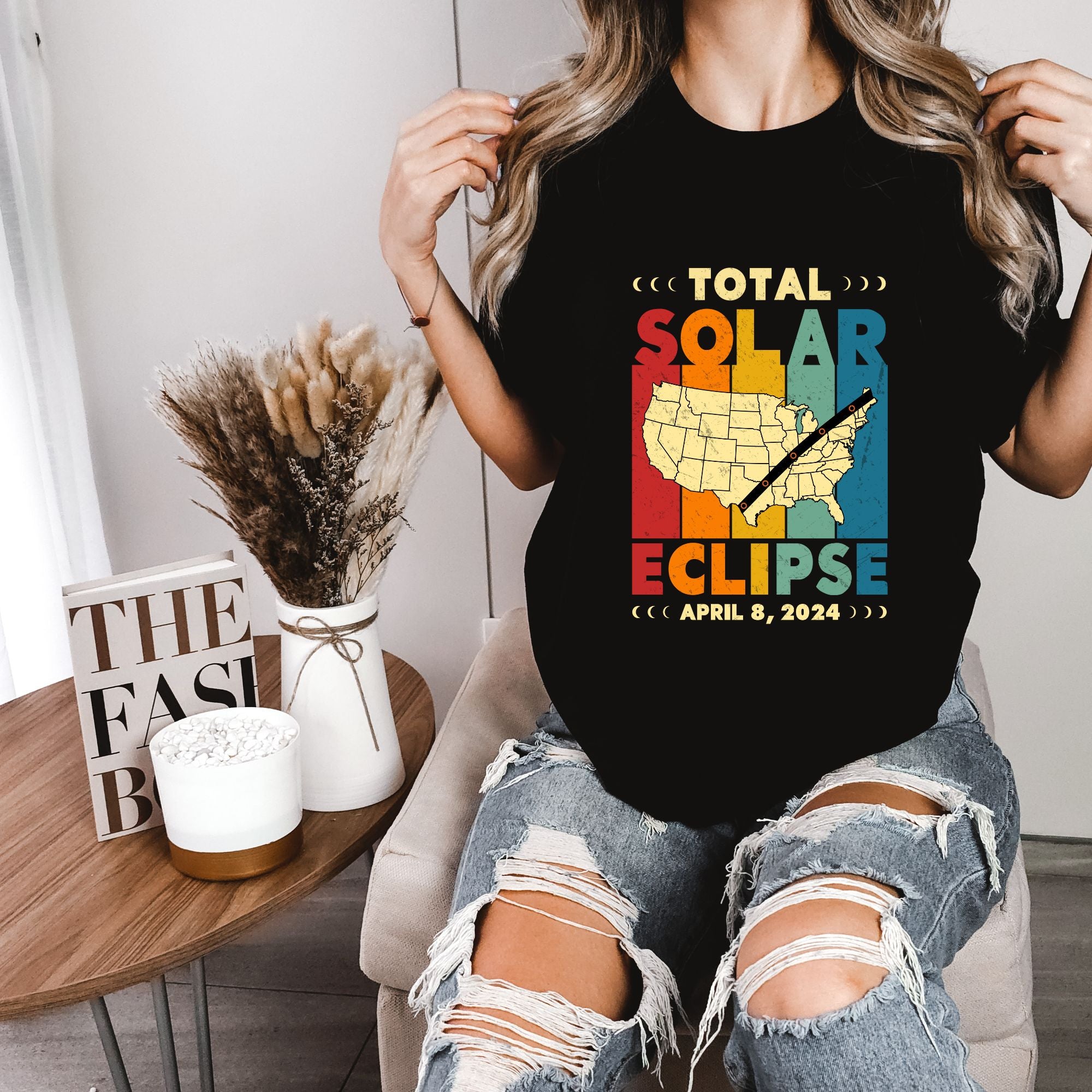 Total Solar Eclipse 8th April 2024 - USA Tee