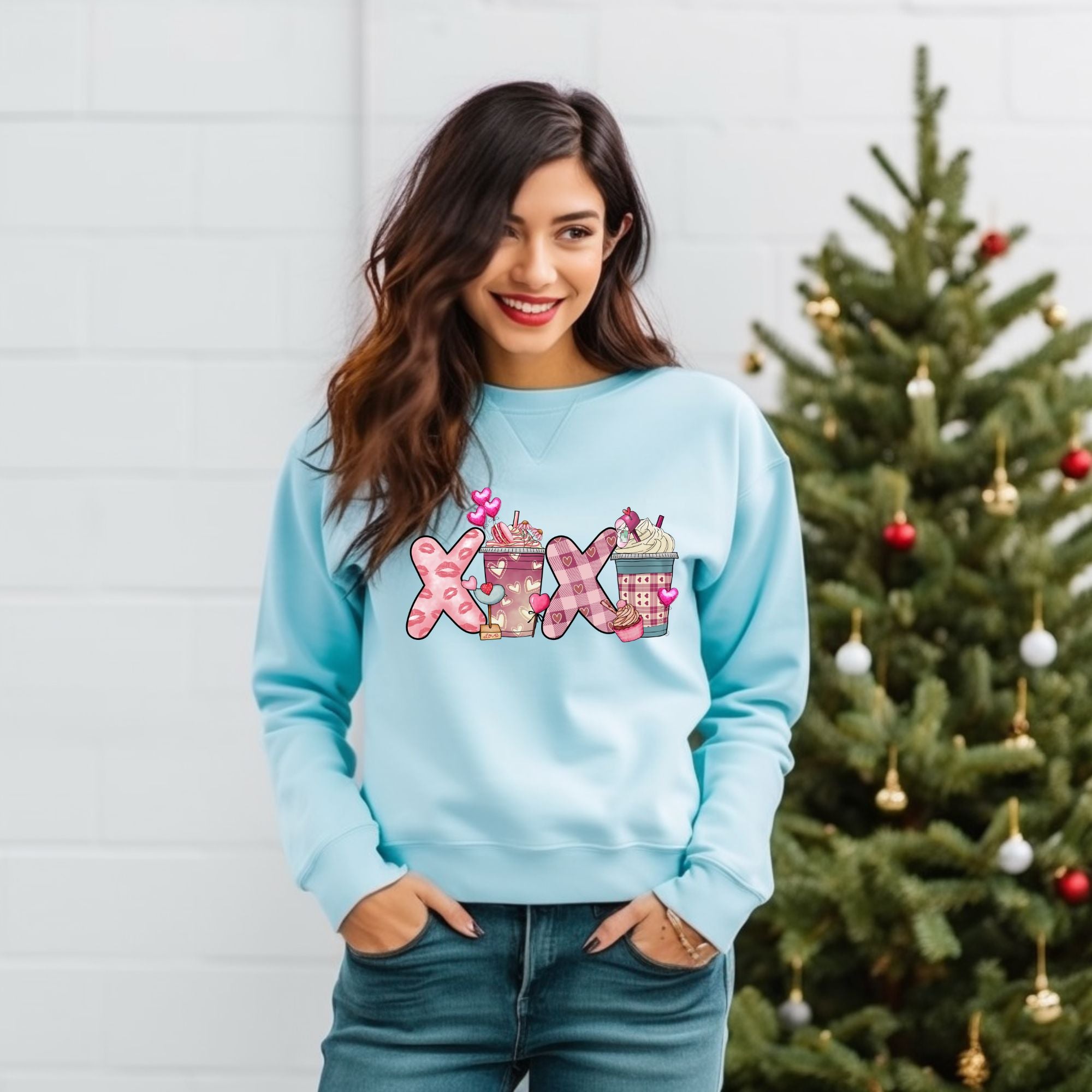 XOXO Valentine's Day Crewneck Sweatshirt