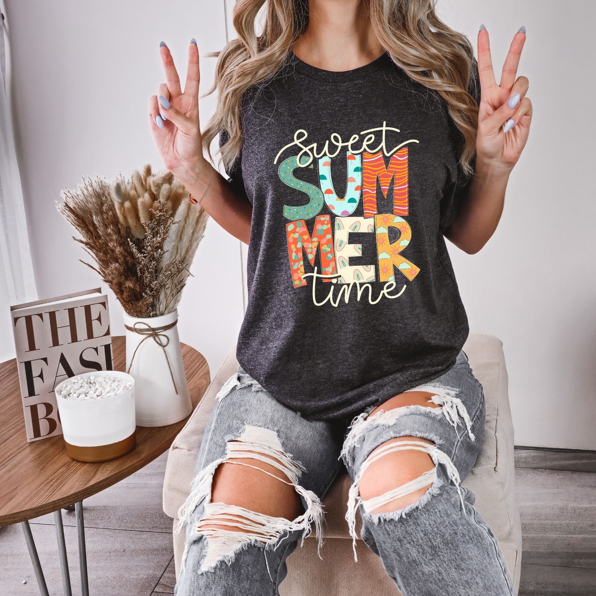 Summer Shirt - Happy Summer Vibrant Tee