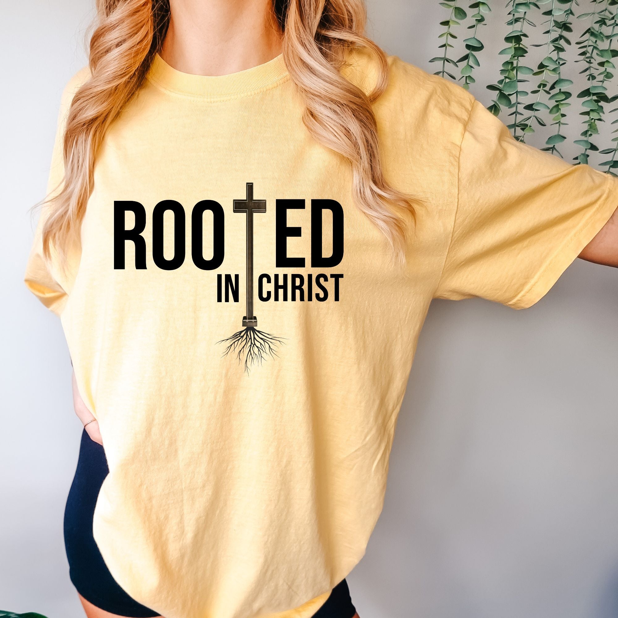 Rooted In Christ T-shirt - Bible Verse Tee