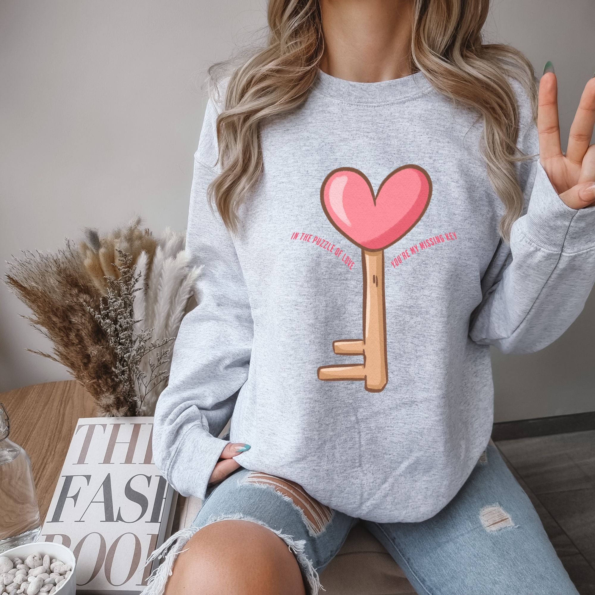 Valentine's Day Sweatshirt - You're My Missing Key