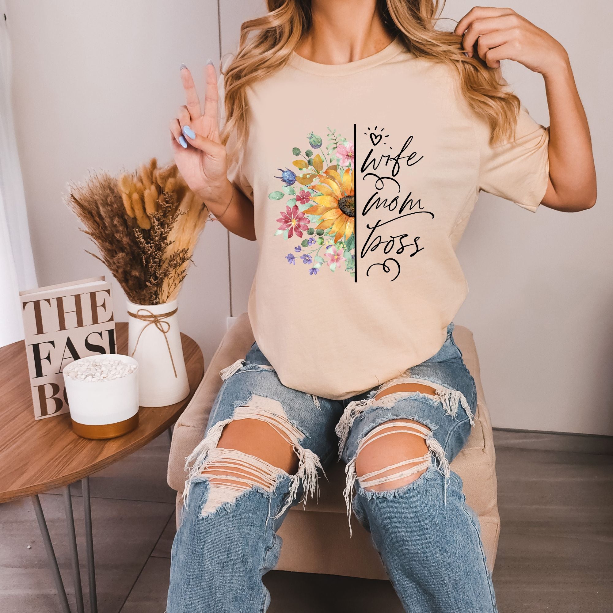 Mothers Day Tee - Wife, Mom Boss Shirt