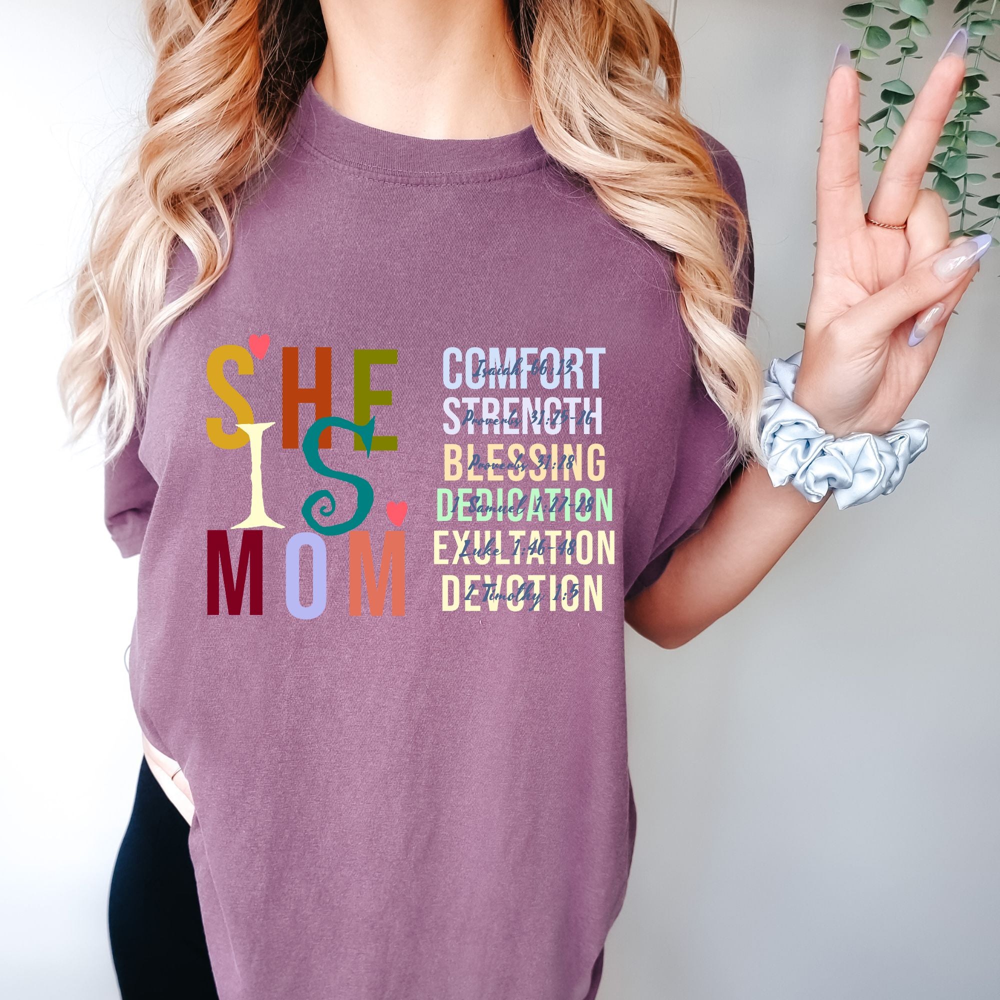 She Is Mom T-shirt - Christian Mom Tee