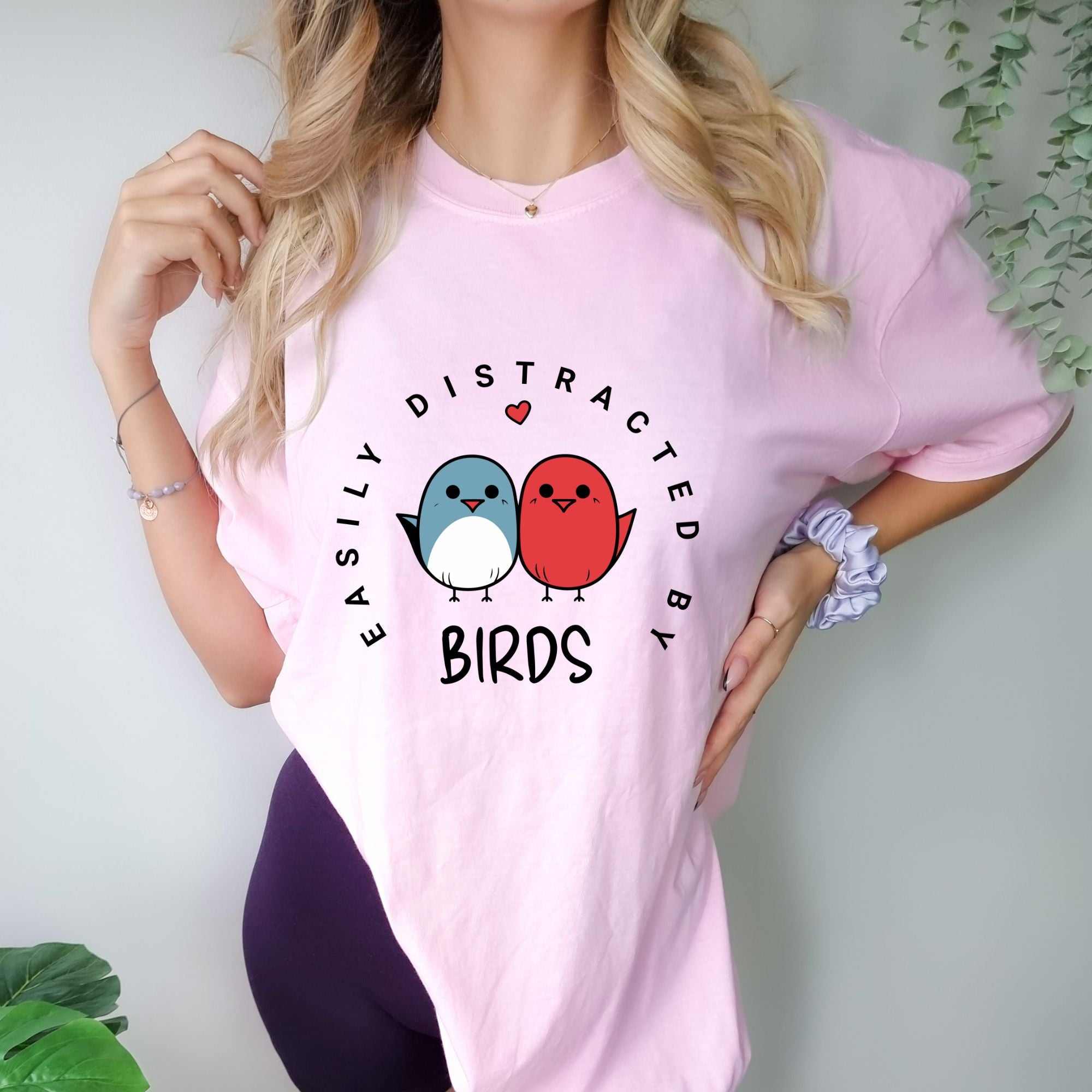 Easily Distracted By Birds - Birds Nerd T-shirt