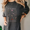 It Is Well With My Soul T-Shirt - Vintage Flowers Christian Tee