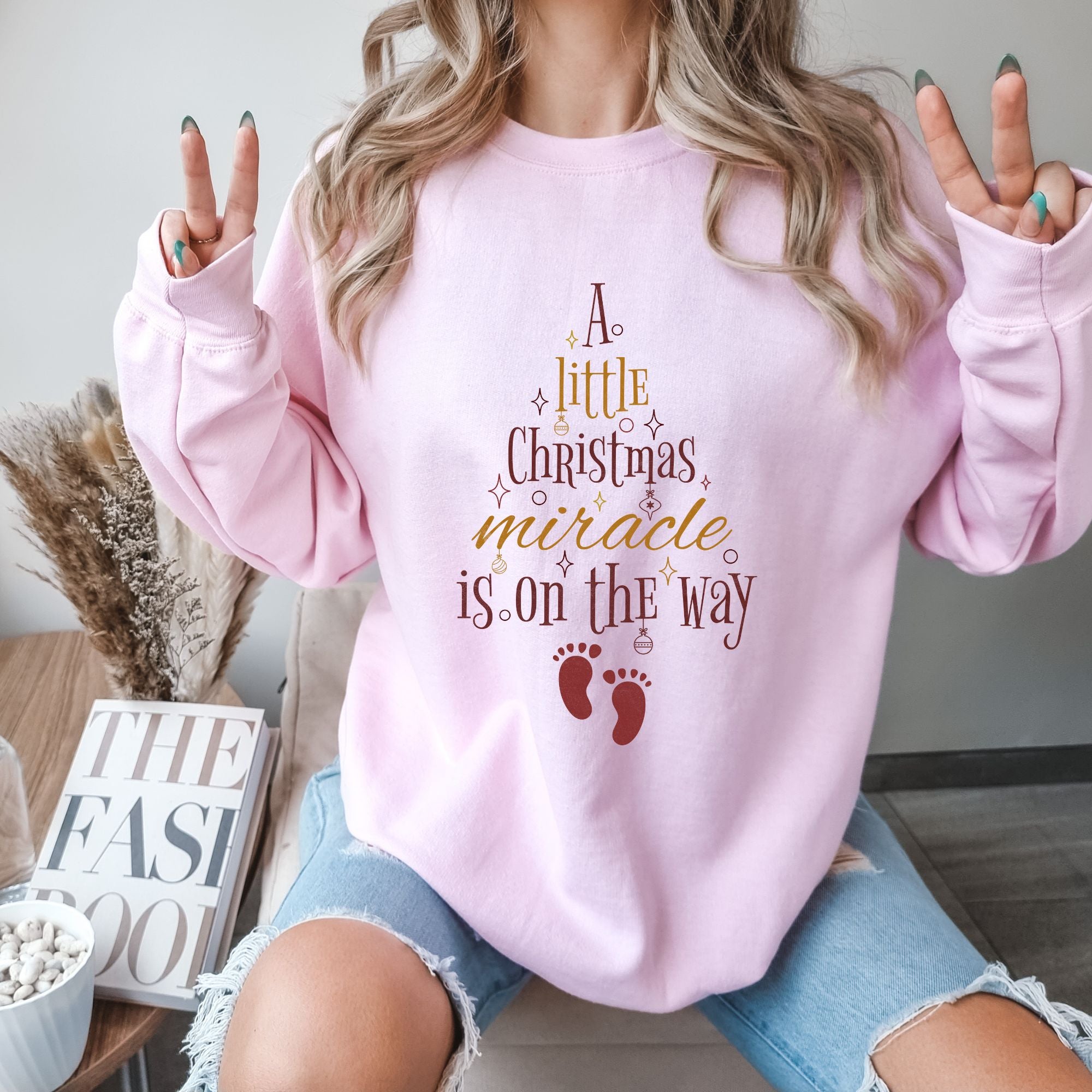 Christmas Pregnancy Announcement Sweatshirt