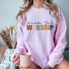 Made To Worship Sweatshirt - Light Pink Color