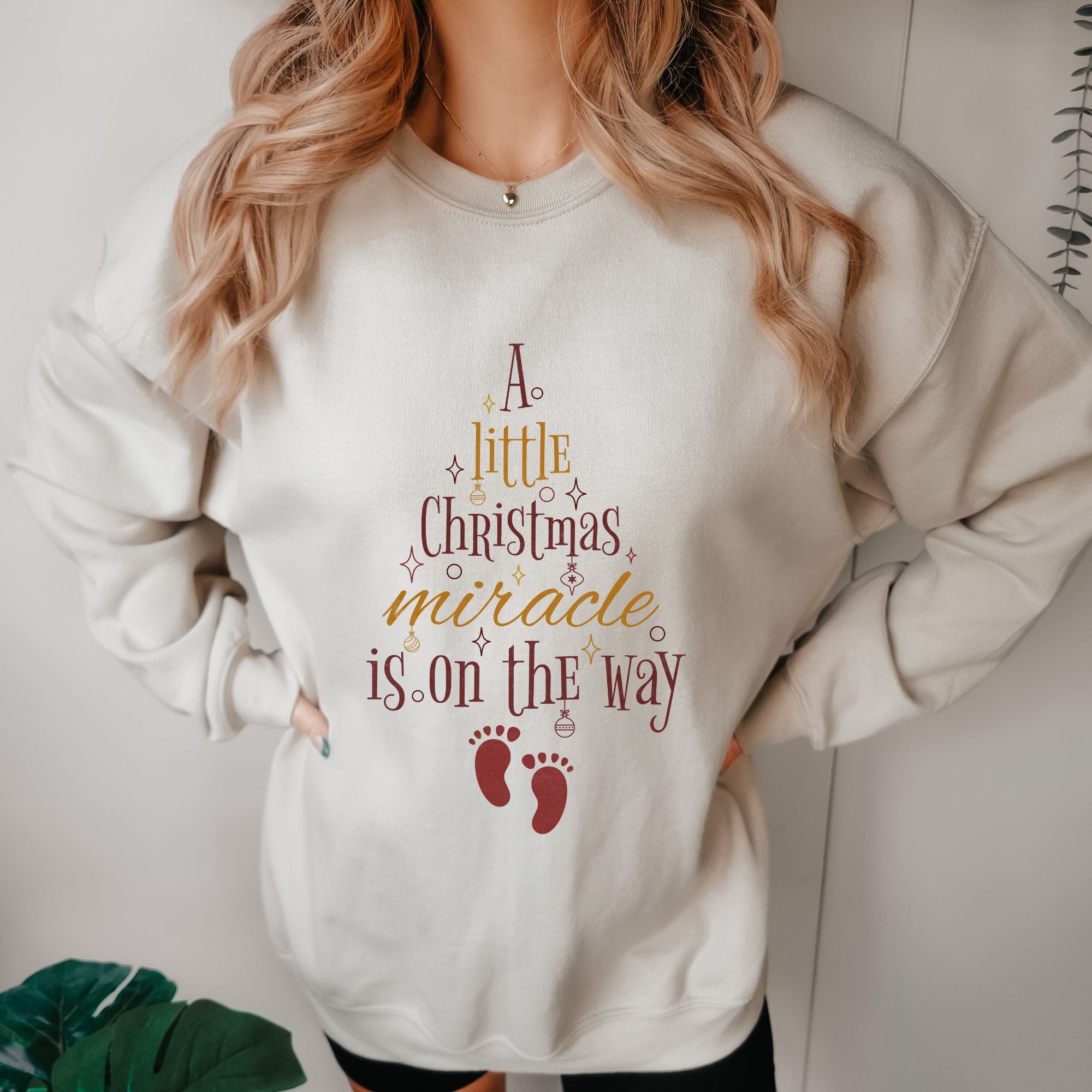 Christmas Pregnancy Announcement Sweatshirt