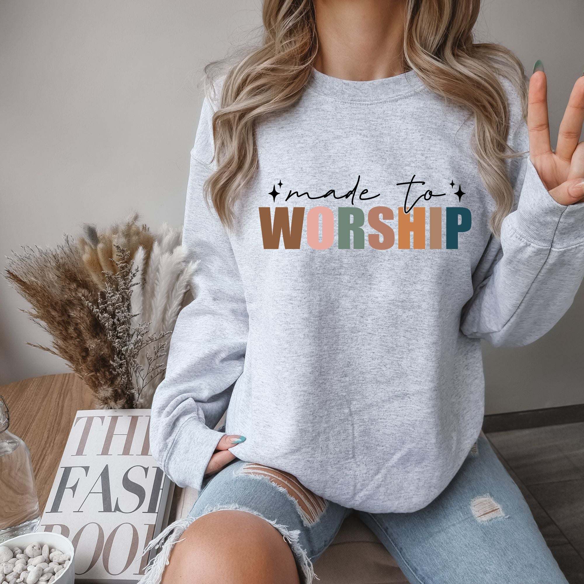 Made To Worship Sweatshirt - Ash Color