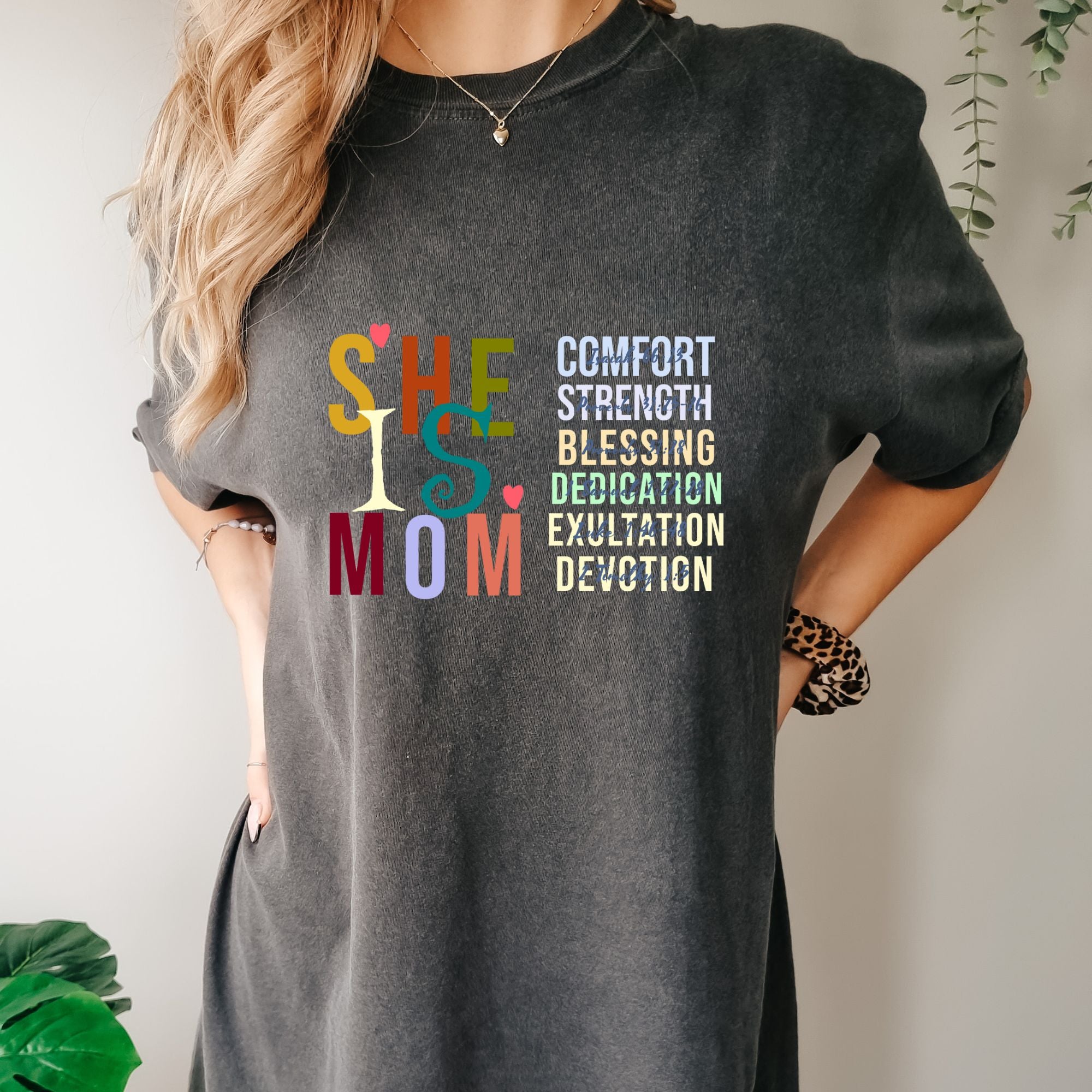 She Is Mom T-shirt - Christian Mom Tee