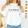 Roman Numerals Personalized DOB Sweatshirt - Positive Signs