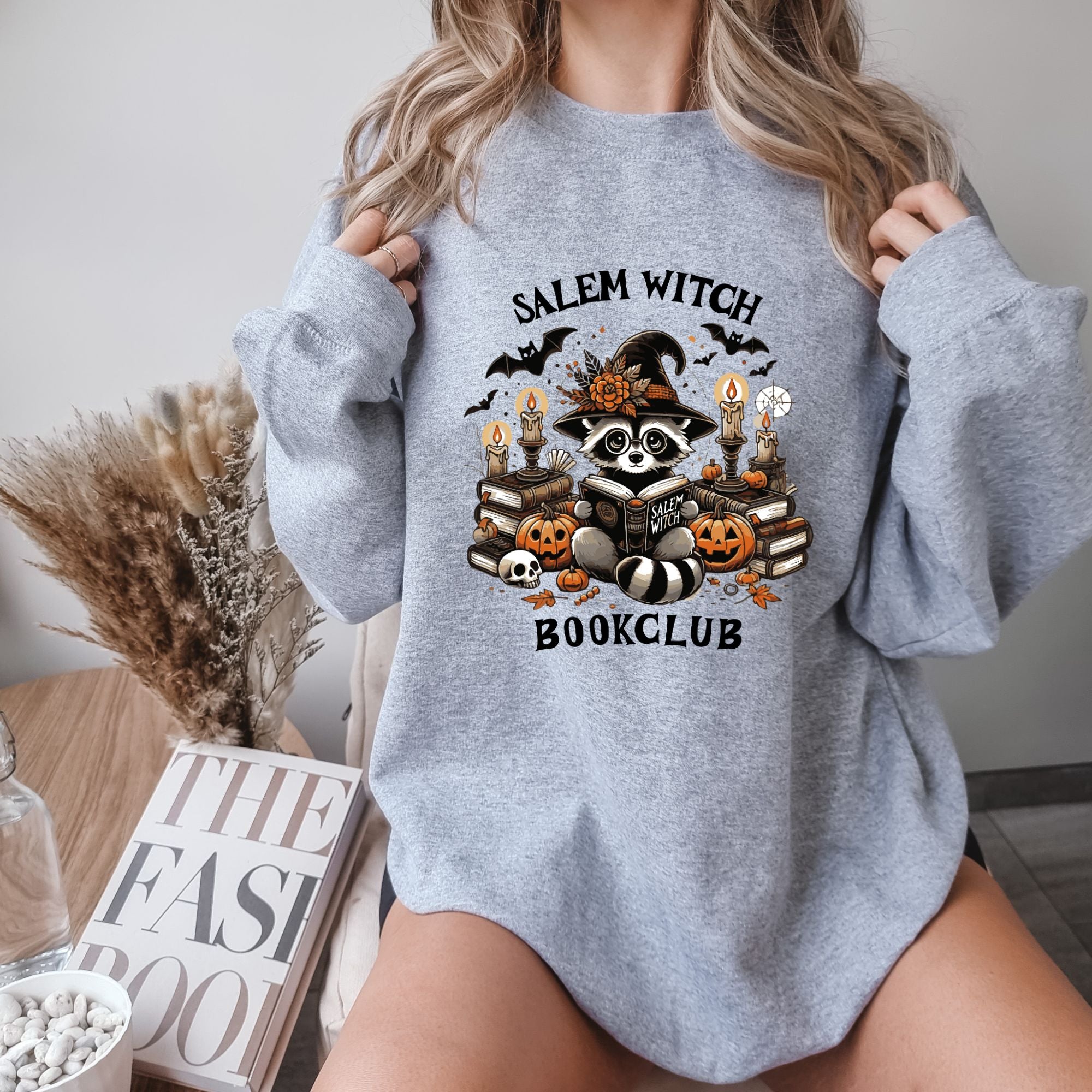 Salem Witch Book Club Sweatshirt - Halloween Book Lover Gift