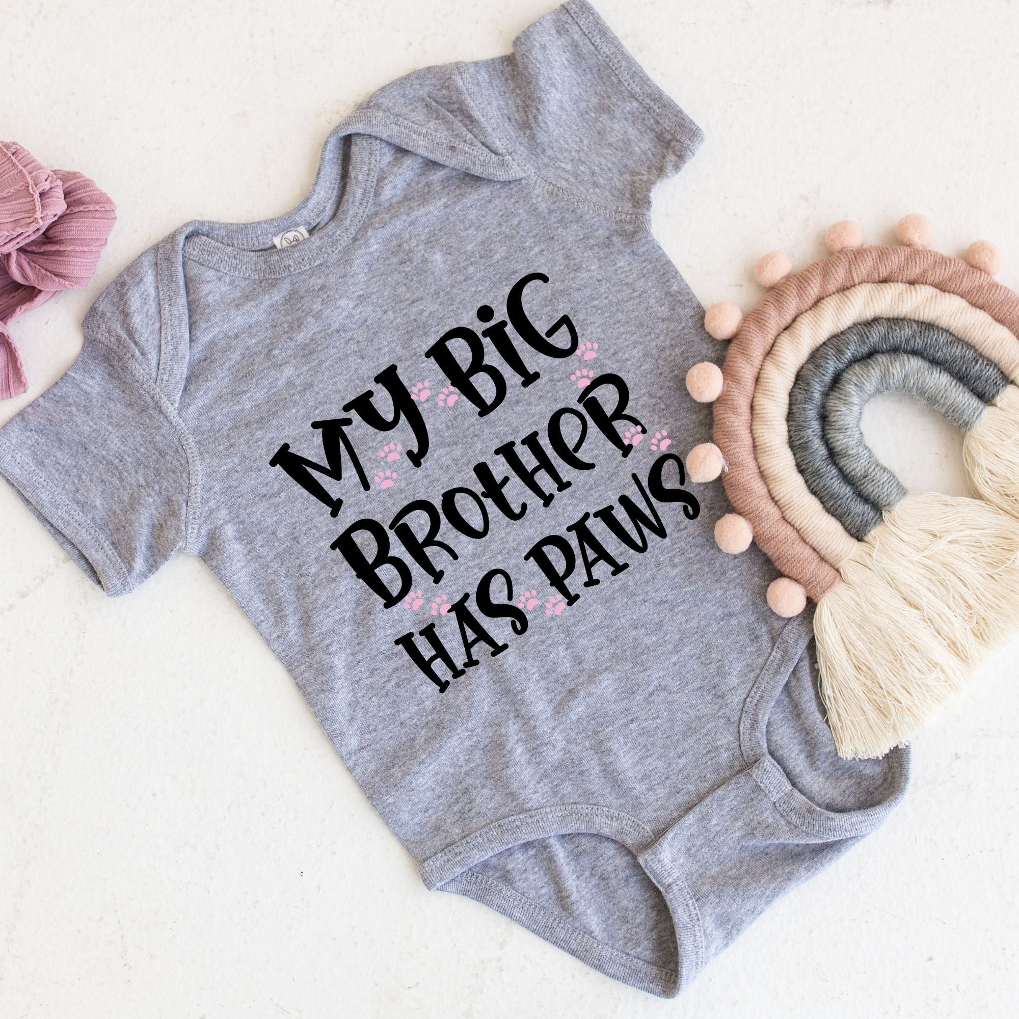 My Big Brother Has Paws - Infant Fine Jersey Bodysuit