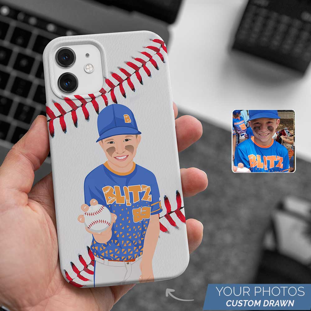 Custom Baseball Player Phone Case