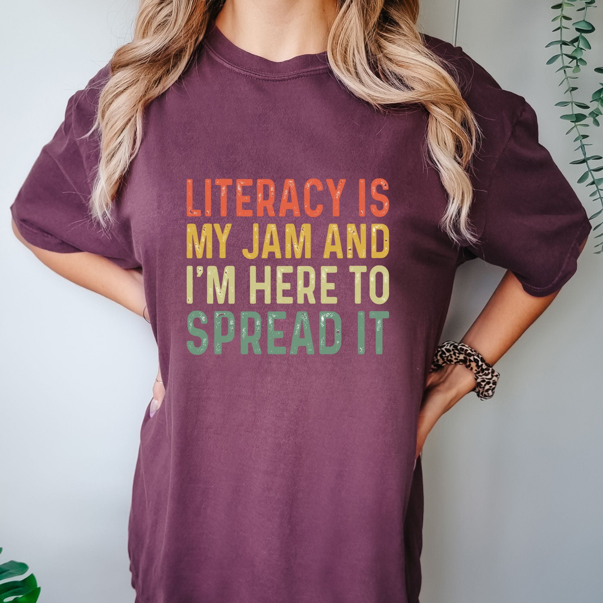 Literacy Is My Jam and I'm Here To Spread T-shirt