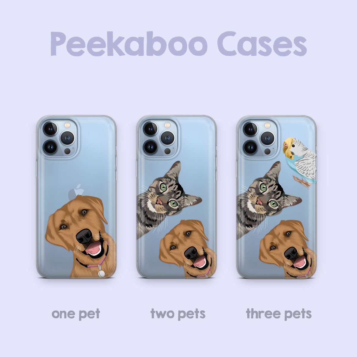 Personalized/Custom Pet Peekaboo Clear Case