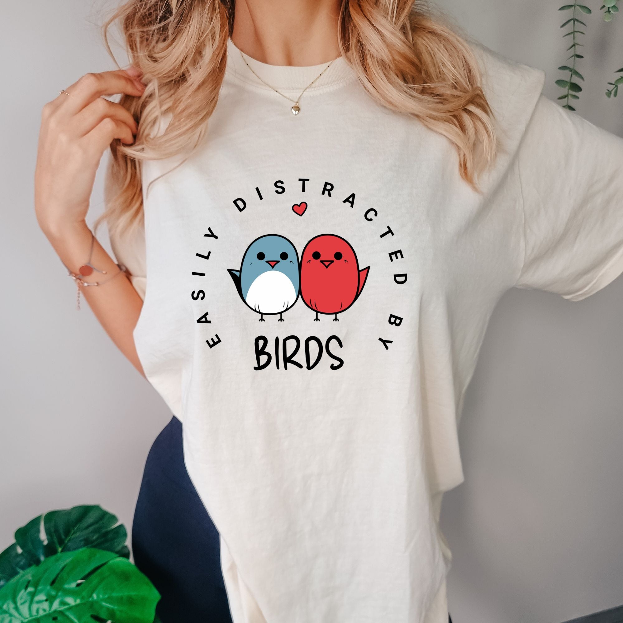 Easily Distracted By Birds - Birds Nerd T-shirt