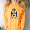 Marian Cross Sweatshirt - Gold Color