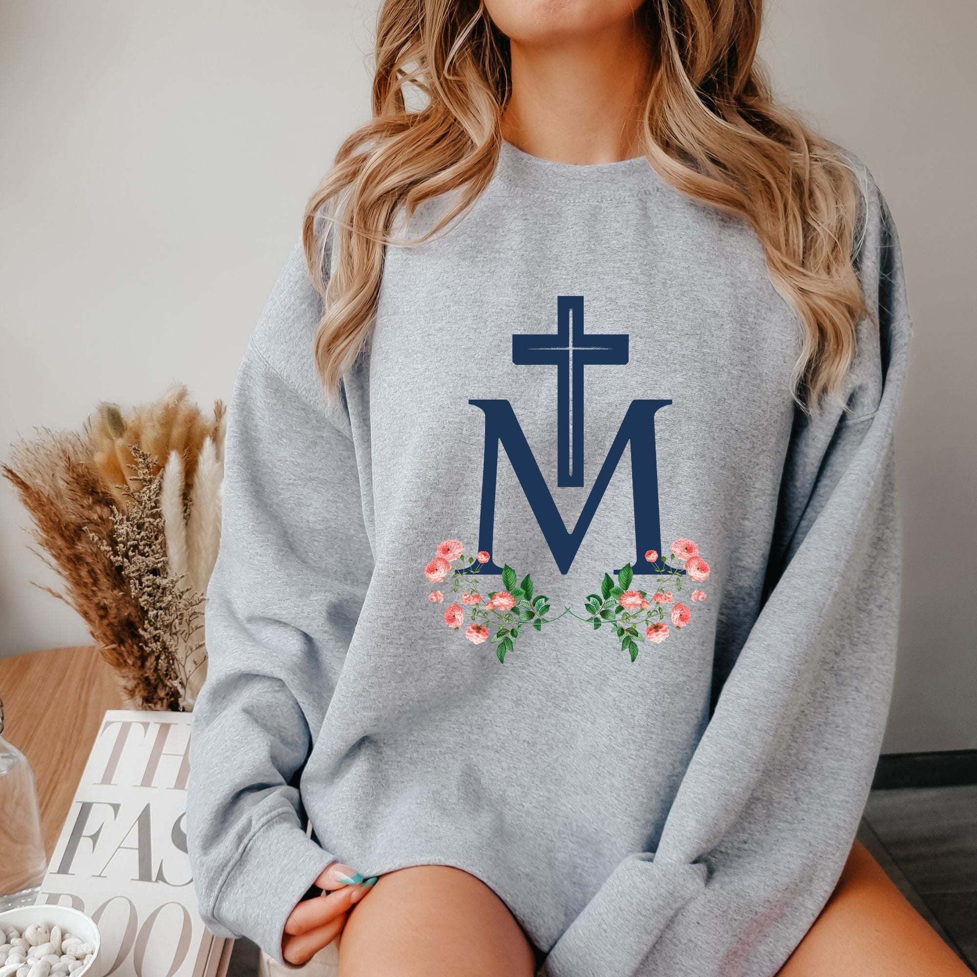 Marian Cross Sweatshirt - Sport Grey Color