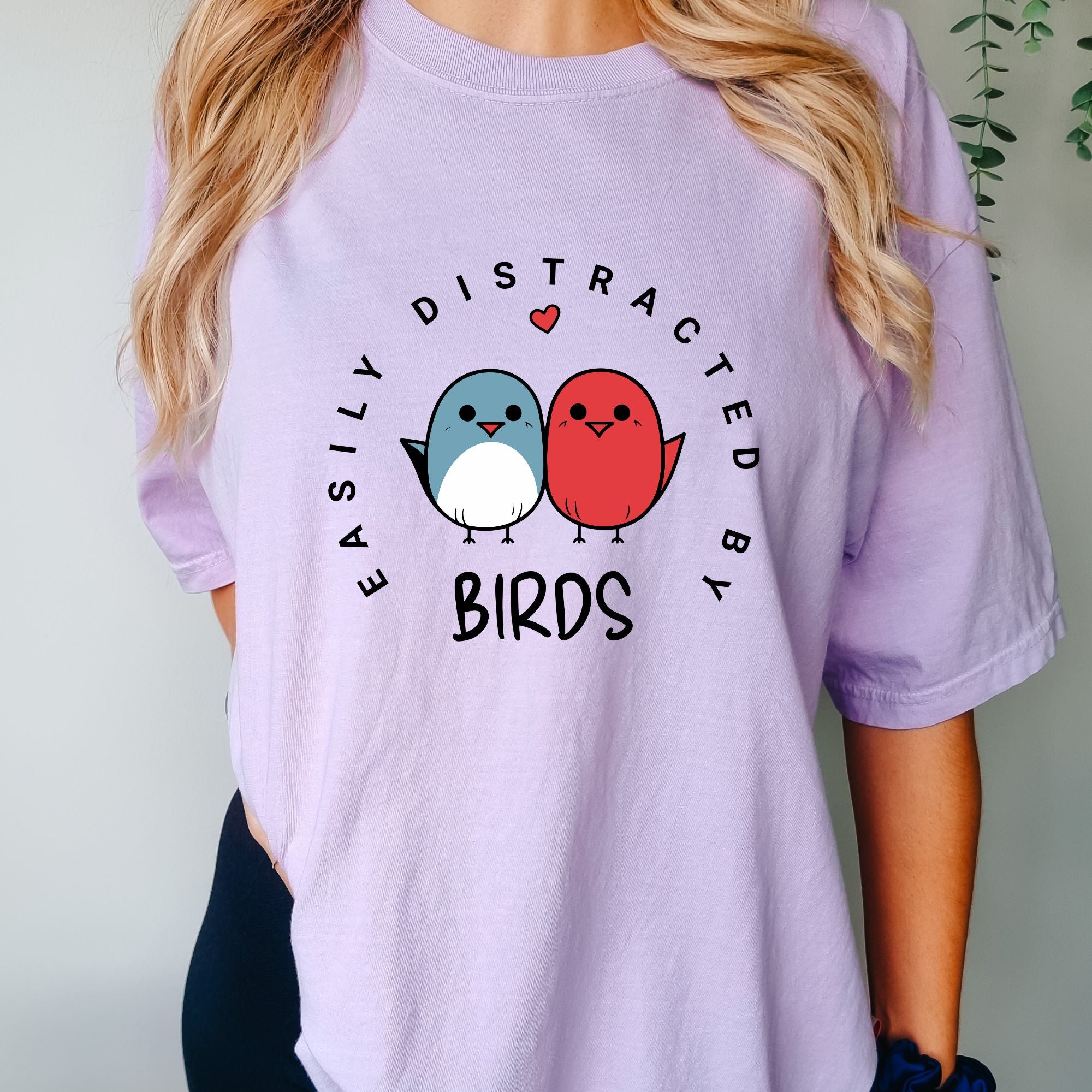 Easily Distracted By Birds - Birds Nerd T-shirt