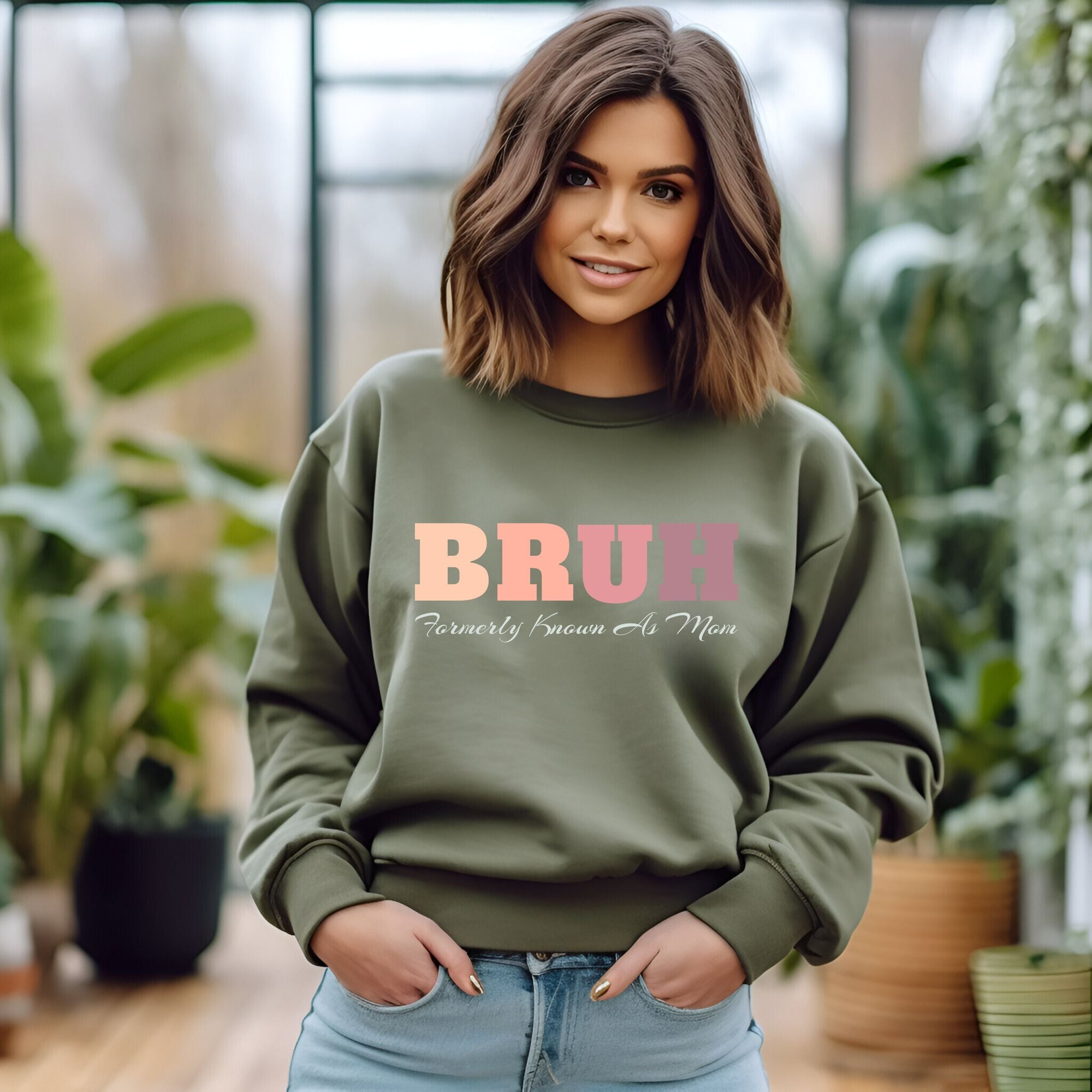 BRUH Formerly Known As Mom Sweatshirt - PrintMarvelsInc#