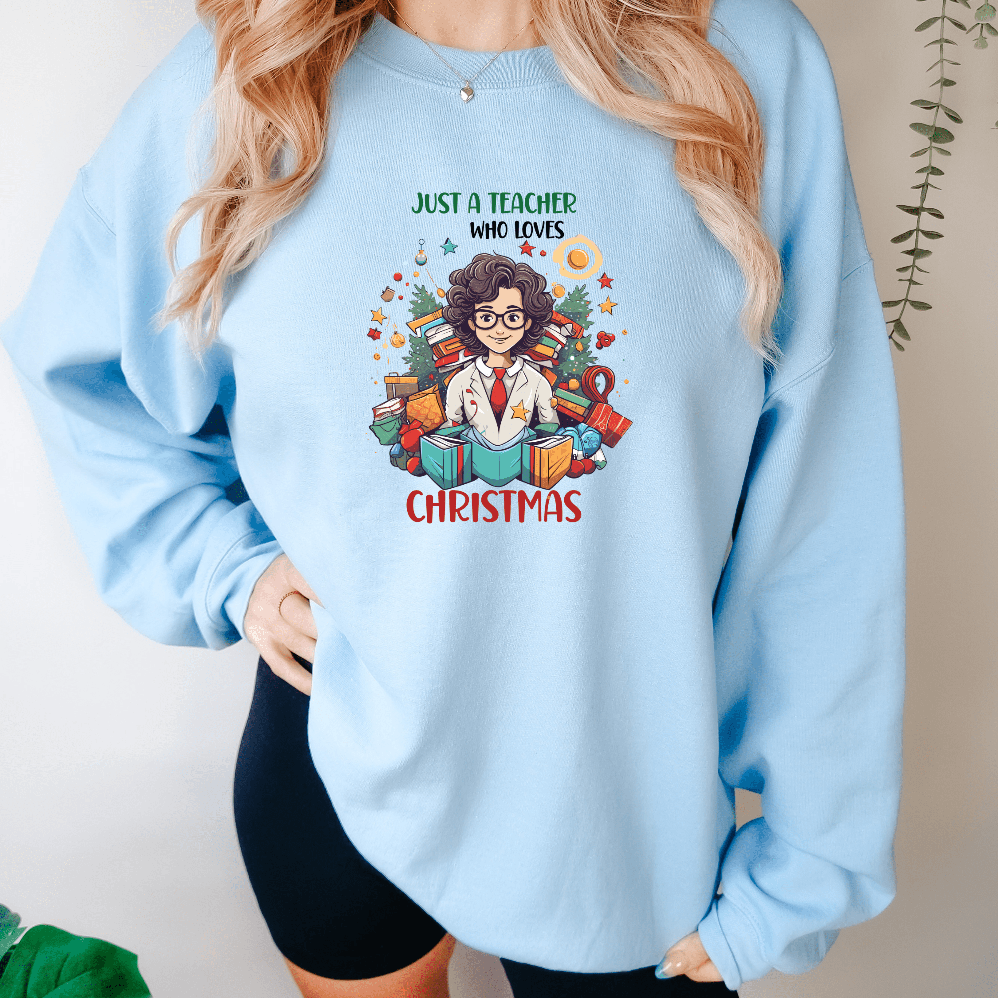 Christmas Vibes Teacher Sweatshirt - PrintMarvelsInc#