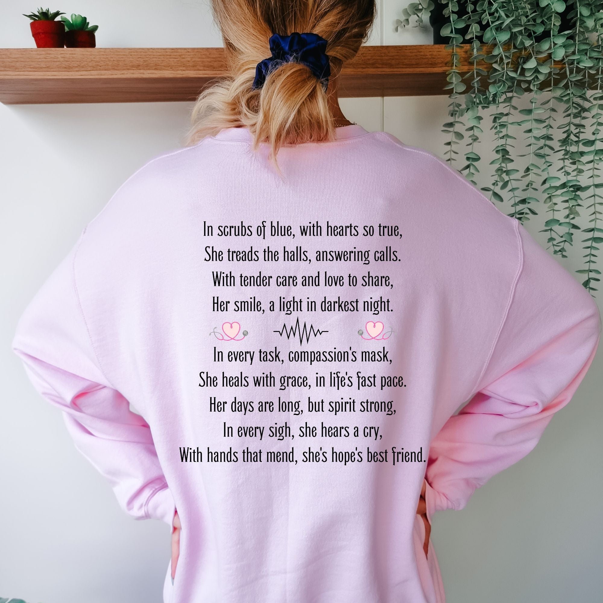 Nurse Daily Life Poem Crewneck Sweatshirt - PrintMarvelsInc#