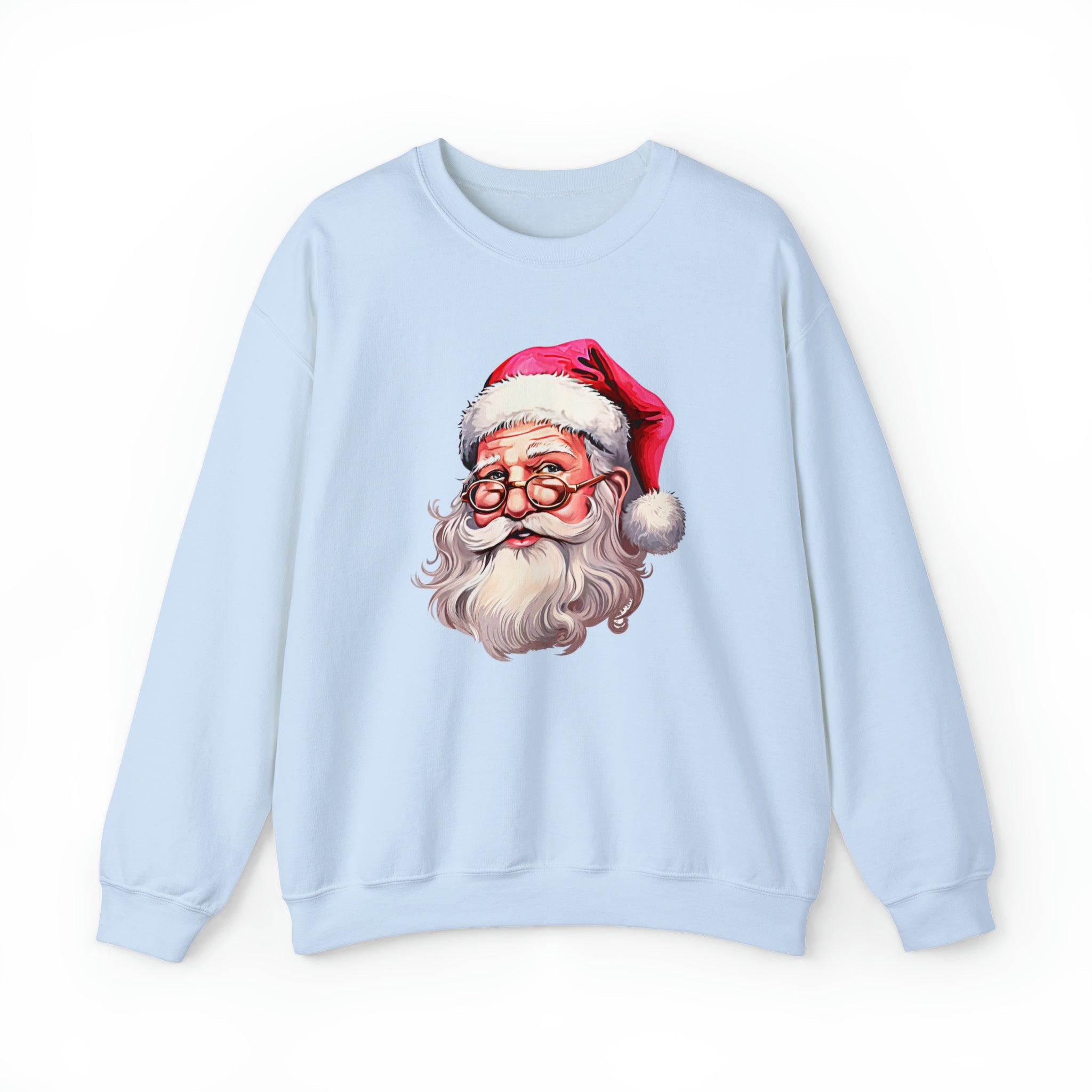 Retro Pink Santa Crewneck Sweatshirt - PrintMarvelsInc#