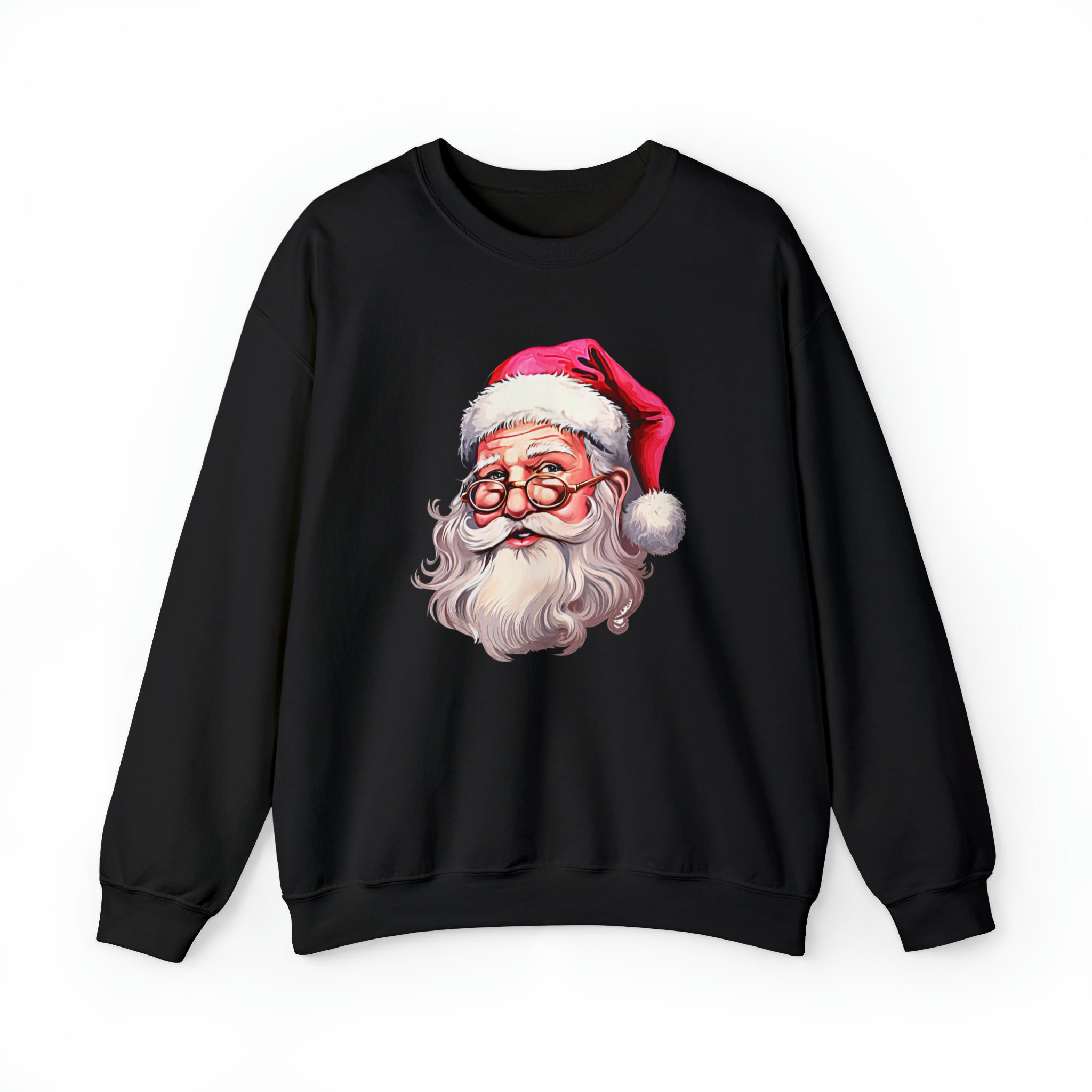 Retro Pink Santa Crewneck Sweatshirt - PrintMarvelsInc#