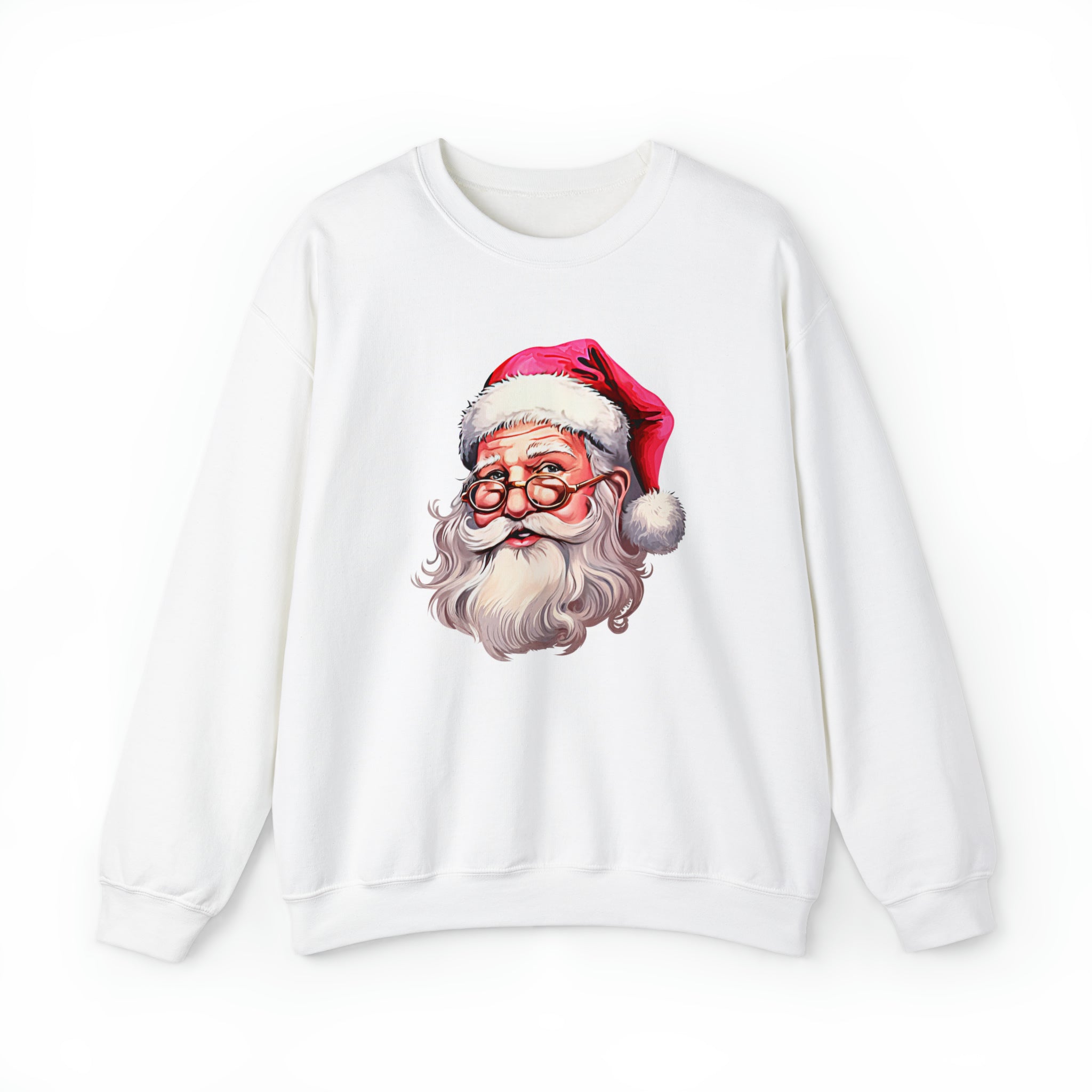 Retro Pink Santa Crewneck Sweatshirt - PrintMarvelsInc#