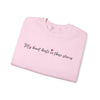 Sleeve Print Sweatshirt With Kids Names - My Heart Beats In These Sleeves Sweatshirt - PrintMarvelsInc#