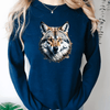 Wolf Sweatshirt - PrintMarvelsInc#